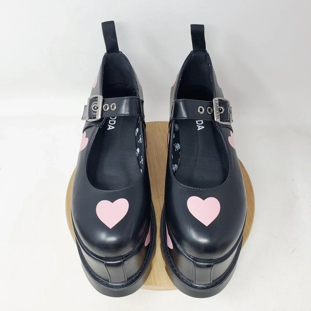 Lamoda Sweetheart of Mind Mary Jane Women 6 Platform Punk Goth Chunky Dolls Kill